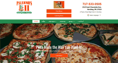 Desktop Screenshot of palermospizzahershey.com